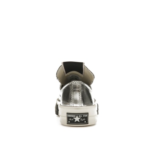 Кроссы Converse TURBODRK Chuck Taylor All Star 70 Ox Rick Owens DRKSHDW Silver White - мужская сетка размеров