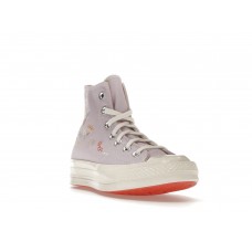 Кеды Converse Chuck Taylor All-Star 70 Hi Embroidered Floral Pale Amethyst