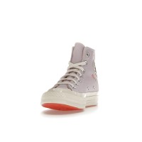 Кеды Converse Chuck Taylor All-Star 70 Hi Embroidered Floral Pale Amethyst