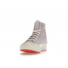 Кеды Converse Chuck Taylor All-Star 70 Hi Embroidered Floral Pale Amethyst