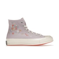 Кеды Converse Chuck Taylor All-Star 70 Hi Embroidered Floral Pale Amethyst