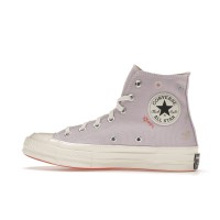 Кеды Converse Chuck Taylor All-Star 70 Hi Embroidered Floral Pale Amethyst