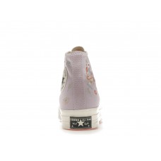 Кеды Converse Chuck Taylor All-Star 70 Hi Embroidered Floral Pale Amethyst