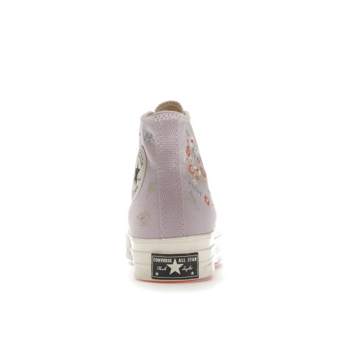 Кеды Converse Chuck Taylor All-Star 70 Hi Embroidered Floral Pale Amethyst - мужская сетка размеров