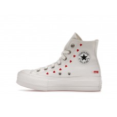 Кеды Converse Chuck Taylor All Star Lift Hi White Red (W)