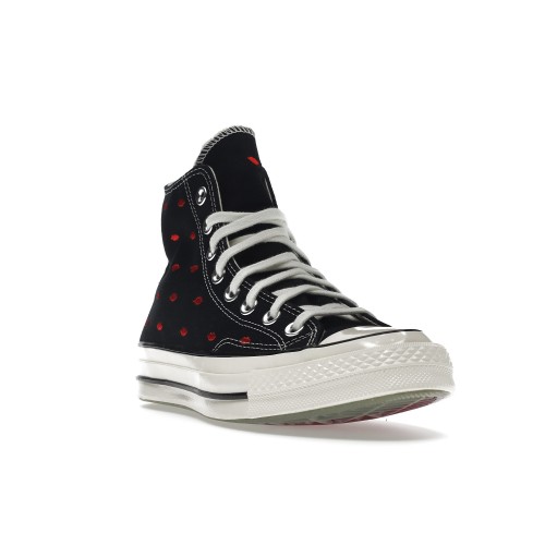 Кеды Converse Chuck Taylor All-Star 70 Hi Embroidered Lips Black - мужская сетка размеров