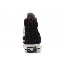 Кеды Converse Chuck Taylor All-Star 70 Hi Embroidered Lips Black