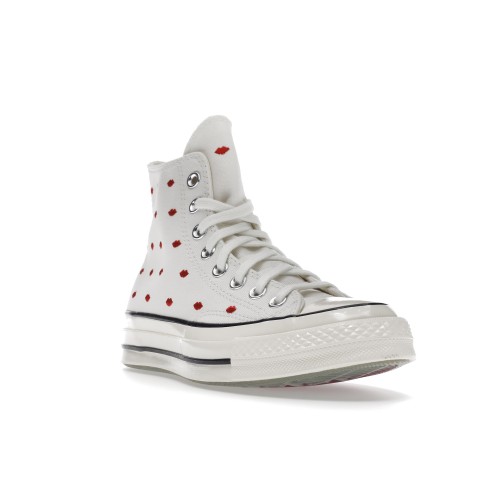 Кеды Converse Chuck Taylor All-Star 70 Hi Embroidered Lips Vintage White - мужская сетка размеров