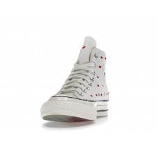 Кеды Converse Chuck Taylor All-Star 70 Hi Embroidered Lips Vintage White