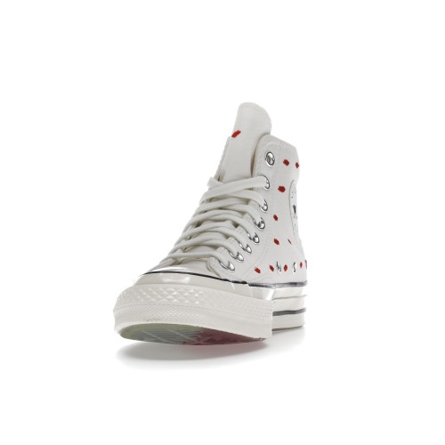 Кеды Converse Chuck Taylor All-Star 70 Hi Embroidered Lips Vintage White - мужская сетка размеров