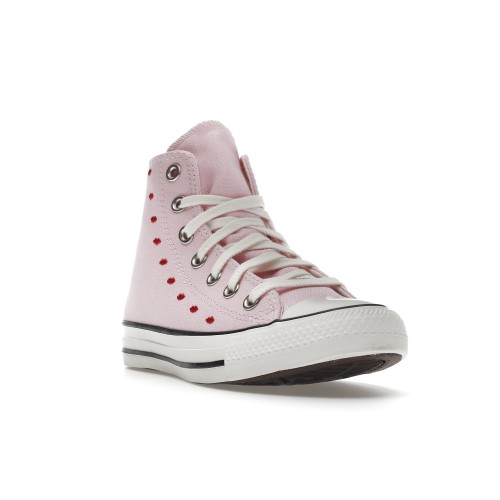 Кеды Converse Chuck Taylor All-Star Hi Embroidered Hearts Pink (W) - женская сетка размеров