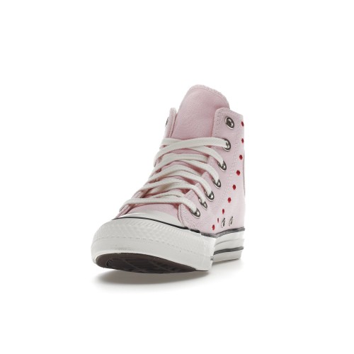 Кеды Converse Chuck Taylor All-Star Hi Embroidered Hearts Pink (W) - женская сетка размеров