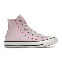 Женские кеды Converse Chuck Taylor All-Star Hi Embroidered Hearts Pink (W)