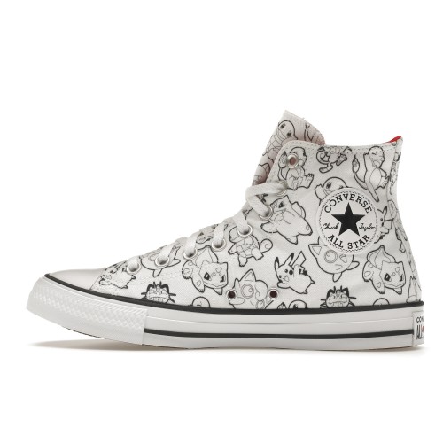 Кроссы Converse Chuck Taylor All Star Pokemon Poke Ball - мужская сетка размеров