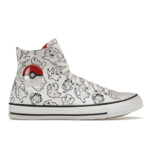 Кроссы Converse Chuck Taylor All Star Pokemon Poke Ball - мужская сетка размеров