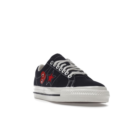 Кроссы Converse One Star Ox Comme des Garcons PLAY Black - мужская сетка размеров