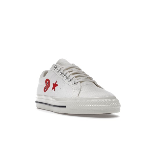 Кеды Converse One Star Ox Comme des Garcons PLAY White - мужская сетка размеров