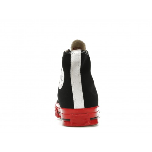 Кроссы Converse Chuck Taylor All Star 70 Hi Comme des Garcons PLAY Black Red Midsole - мужская сетка размеров