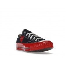Converse Chuck Taylor All Star 70 Ox Comme des Garcons PLAY Black Red Midsole