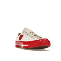 Кеды Converse Chuck Taylor All Star 70 Ox Comme des Garcons PLAY Egret Red Midsole