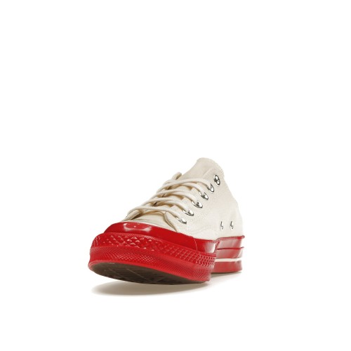 Кроссы Converse Chuck Taylor All Star 70 Ox Comme des Garcons PLAY Egret Red Midsole - мужская сетка размеров