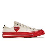 Кеды Converse Chuck Taylor All Star 70 Ox Comme des Garcons PLAY Egret Red Midsole
