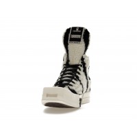 Кеды Converse TURBODRK Chuck Taylor All Star 70 Hi Rick Owens DRKSHDW Sherpa Zebra Print White Black