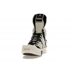 Кеды Converse TURBODRK Chuck Taylor All Star 70 Hi Rick Owens DRKSHDW Sherpa Zebra Print White Black