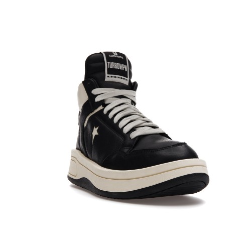 Кеды Converse TURBOWPN Mid Rick Owens DRKSHDW Black Cloud Cream - мужская сетка размеров