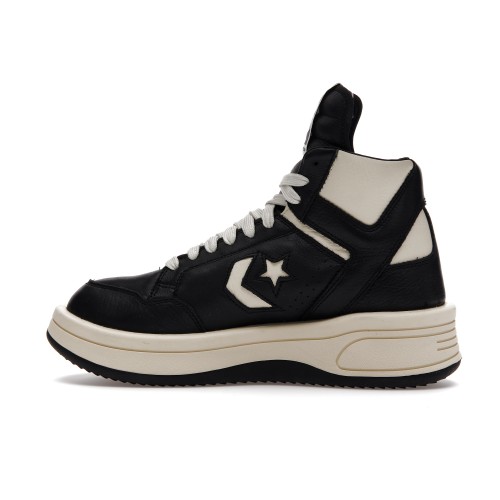 Кеды Converse TURBOWPN Mid Rick Owens DRKSHDW Black Cloud Cream - мужская сетка размеров