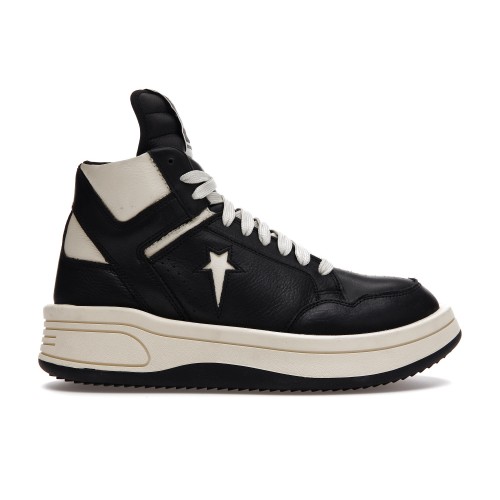 Кроссы Converse TURBOWPN Mid Rick Owens DRKSHDW Black Cloud Cream - мужская сетка размеров