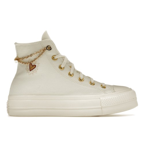 Кроссы Converse Chuck Taylor All Star Platform Gold Chain Thriftshop Yellow (W) - мужская сетка размеров