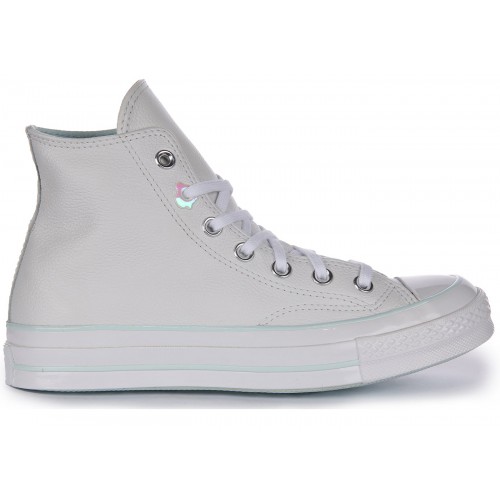 Кроссы Converse Chuck Taylor All Star 70 Hi White Out Leather - мужская сетка размеров