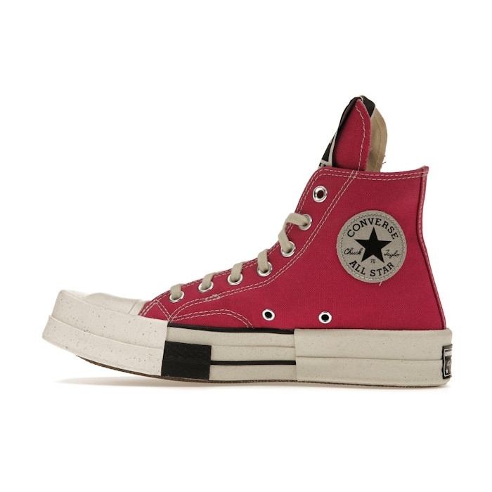 Converse TURBODRK Laceless Chuck Taylor All Star 70 Hi Rick Owens DRKSHDW Cactus Flower Pink - мужская сетка размеров Converse TURBODRK Laceless Chuck Taylor All Star 70 Hi Rick Owens DRKSHDW Cactus Flower Pink - мужская сетка размеров