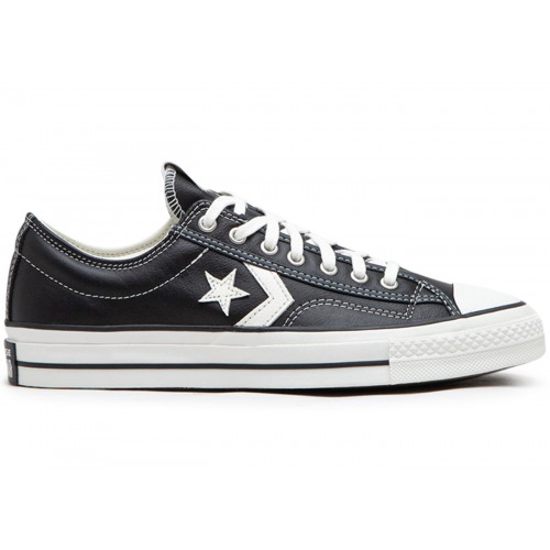 Кроссы Converse Star Player 76 Fall Leather Black White - мужская сетка размеров