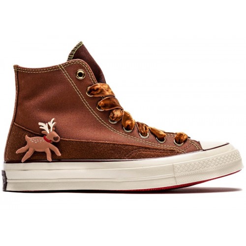 Кроссы Converse Chuck Taylor All Star 70 Hi Christmas Pack Reindeer - мужская сетка размеров