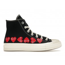 Кеды Converse Chuck Taylor All Star 70 Hi Comme des Garcons PLAY Multi-Heart Black