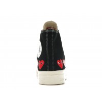 Кеды Converse Chuck Taylor All Star 70 Hi Comme des Garcons PLAY Multi-Heart Black