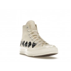 Кеды Converse Chuck Taylor All Star 70 Hi Comme des Garcons PLAY Multi-Heart Milk