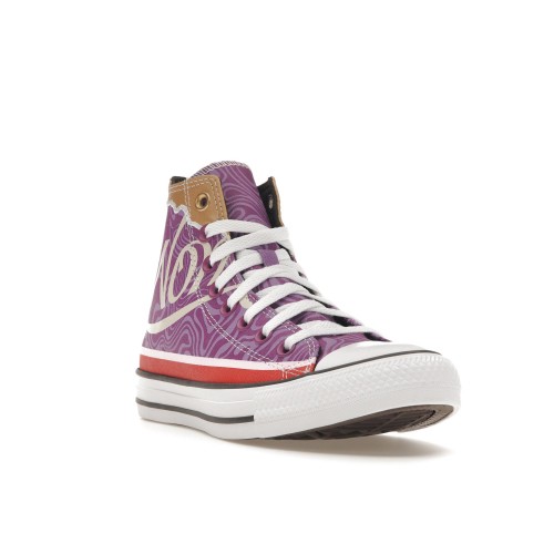 Кроссы Converse Chuck Taylor All Star Hi Willy Wonka Swirl - мужская сетка размеров