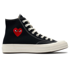 Converse Chuck Taylor All Star 70 Hi Comme des Garcons PLAY Single Heart Black