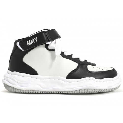 Кроссы Maison Mihara Yasuhiro Wayne OG Sole High Black White - мужская сетка размеров