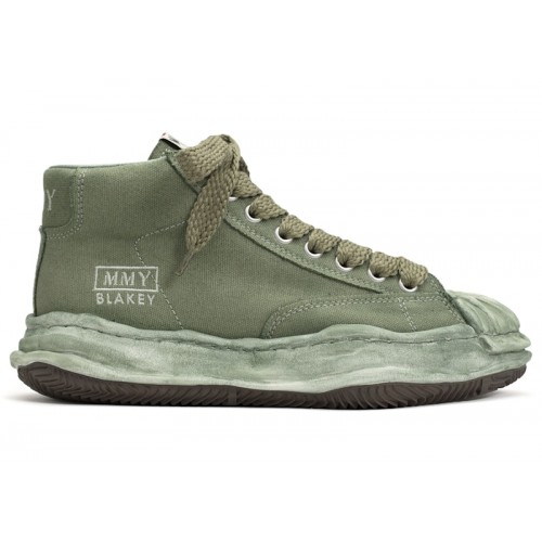 Maison Mihara Yasuhiro Blakey OD OG Sole Canvas High Green - мужская сетка размеров