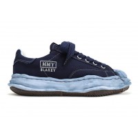 Кроссовки Maison Mihara Yasuhiro Blakey OG Sole Canvas Low Over Dye Navy