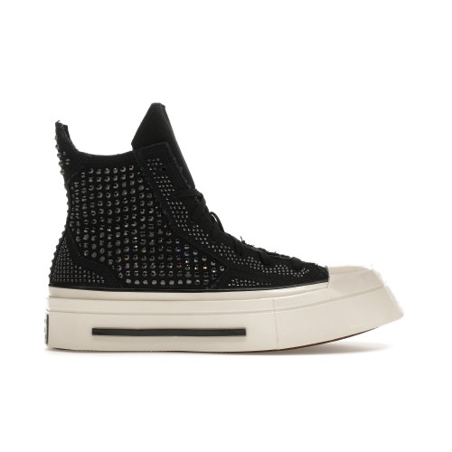 Кроссы Converse Chuck Taylor All Star 70 Hi De Luxe Squared Swarovski Black (W) - мужская сетка размеров