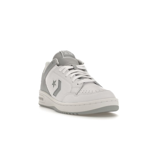 Кроссы Converse Weapon Leather Ox White Wolf Grey - мужская сетка размеров