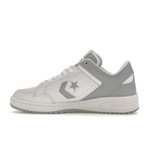 Кроссы Converse Weapon Leather Ox White Wolf Grey - мужская сетка размеров