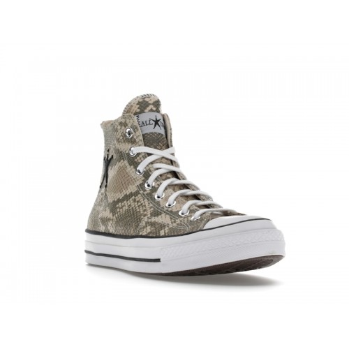 Кроссы Converse Chuck Taylor All Star 70 Hi Stussy Snakeskin - мужская сетка размеров