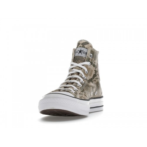 Кроссы Converse Chuck Taylor All Star 70 Hi Stussy Snakeskin - мужская сетка размеров