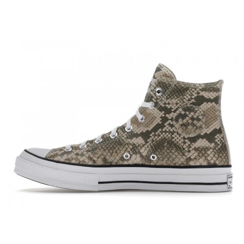 Кроссы Converse Chuck Taylor All Star 70 Hi Stussy Snakeskin - мужская сетка размеров